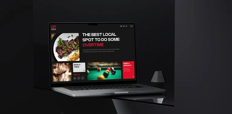 Website for bar and restaurant