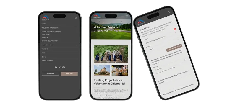 Mobile responsive web design and development