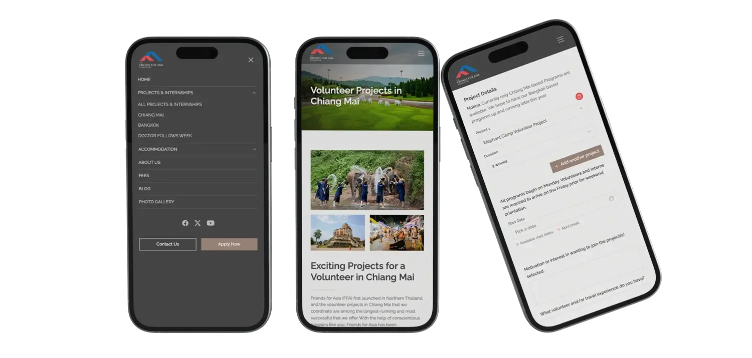 Mobile responsive web design and development