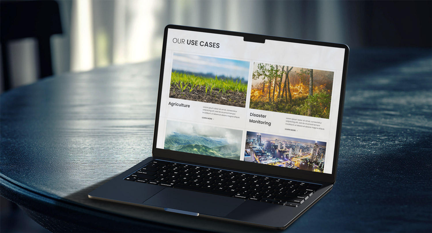 UI design for satellite company