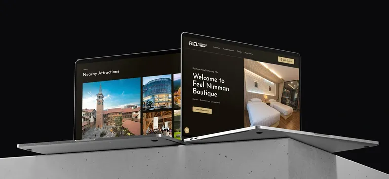 Feel Nimman Boutique website design and development by Graphio