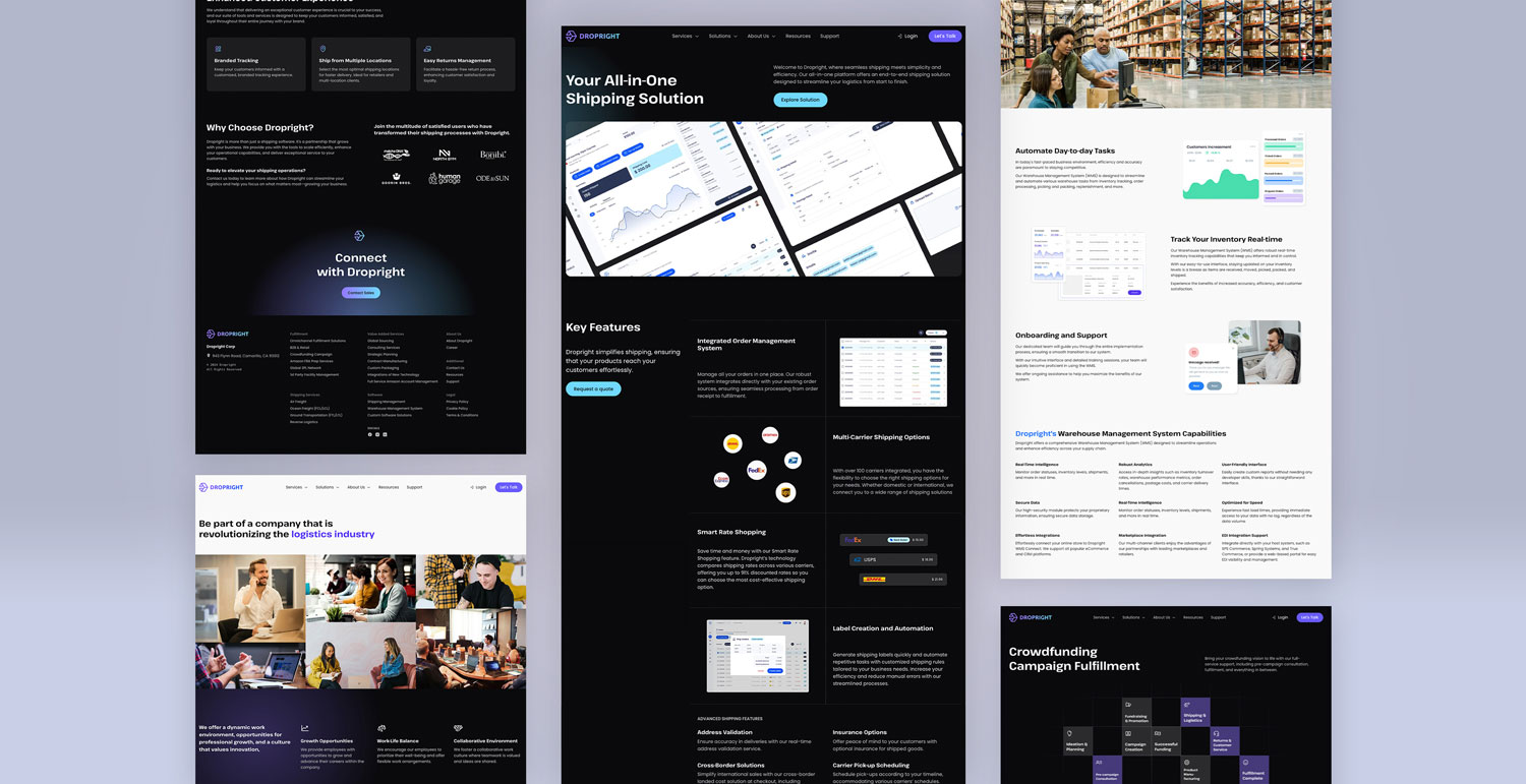 Dropright web design and development