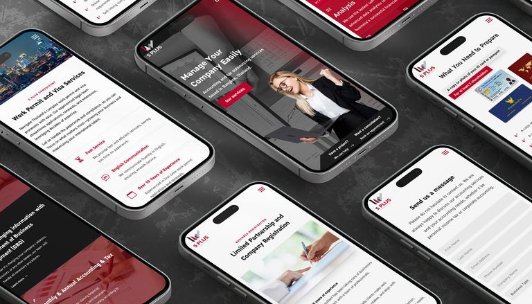 S Plus Consultant: Accounting Firm website design and development by Graphio
