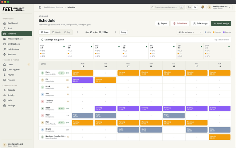 An AI assistant your staff can just talk to